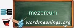 WordMeaning blackboard for mezereum